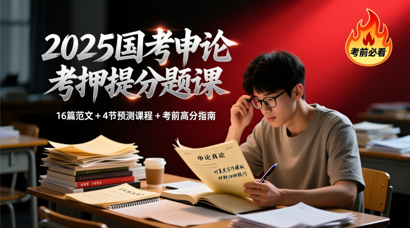 📘 2025半月谈国考考前冲刺押题课【申论】——最后阶段的精准突破！|教育学习网