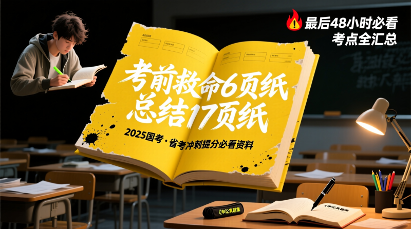 2025年考公考前救命6页纸总结17页纸（国考省考适用）|教育学习网