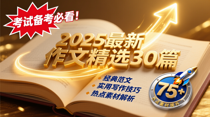 2025版最新押题作文30篇（含最新人物素材、勋章获得者）——公考申论高分必背神器，上岸考生人手一份！|教育学习网