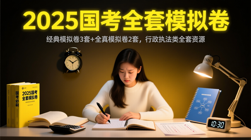 2025国考经典模拟卷与全真模拟卷资源（地市级、副省级及行政执法类）|教育学习网