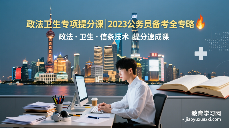 2023上海公务员政法卫生专项拔高课：政法+卫生+信息技术，一站掌握核心考点！|教育学习网