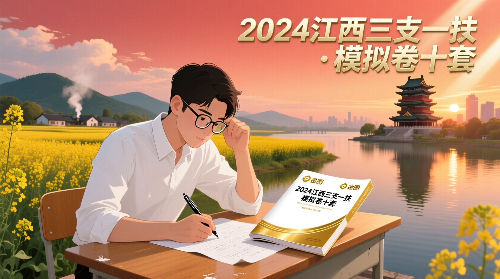 2024金图江西三支一扶模拟卷十套全解析｜考前必刷高分资料包，助你轻松上岸2024金图江西三支一扶模拟卷十套含解析｜江西三支一扶必备冲刺卷，高分上岸首选！