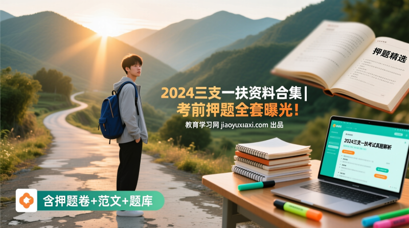 2024三支一扶资料合集重磅发布｜全套押题＋模拟卷＋范文|教育学习网
