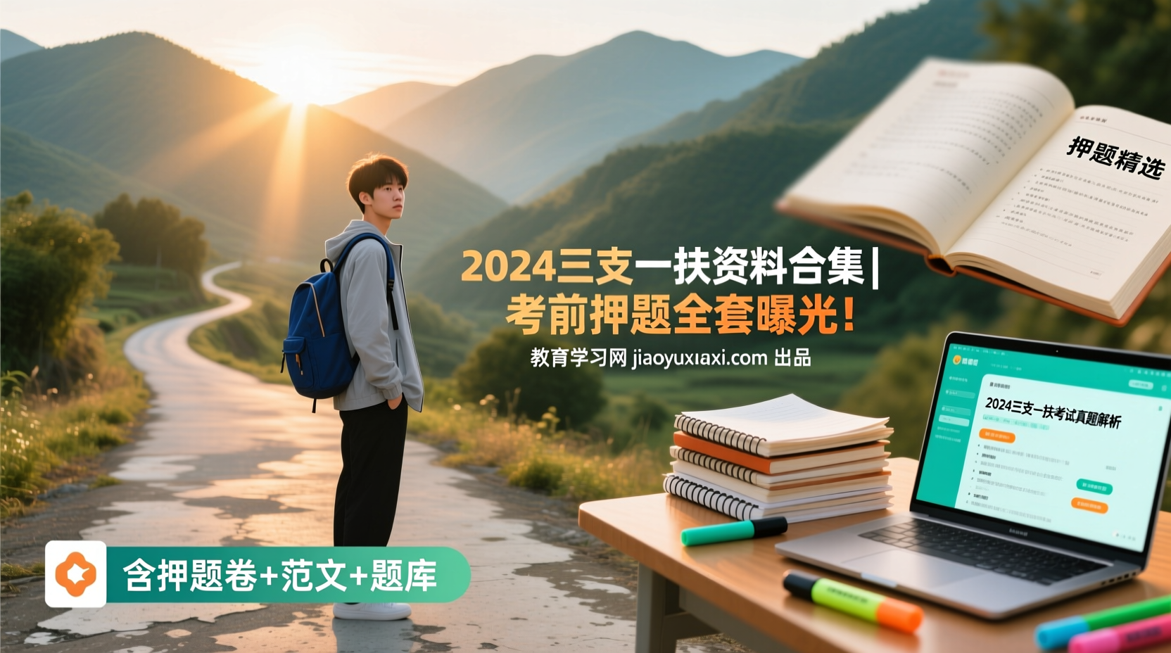 2024三支一扶资料合集重磅发布｜全套押题＋模拟卷＋范文2024三支一扶资料合集｜押题卷＋题库＋范文＋模拟卷全收录