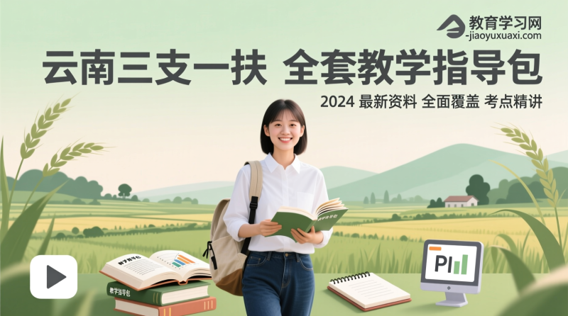 【2024最新版】云南三支一扶教学指导资料包：高效通关 + 全面覆盖！|教育学习网