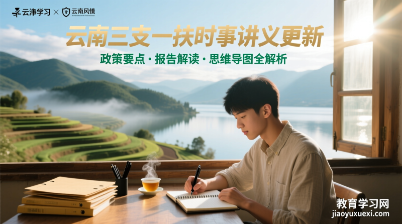 2024云南三支一扶时政讲义更新：中央文件+政府报告精要一览|教育学习网