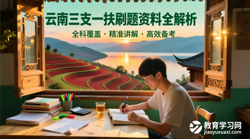 云南省三支一扶刷题资料大全｜全科目覆盖，备考效率翻倍！|教育学习网