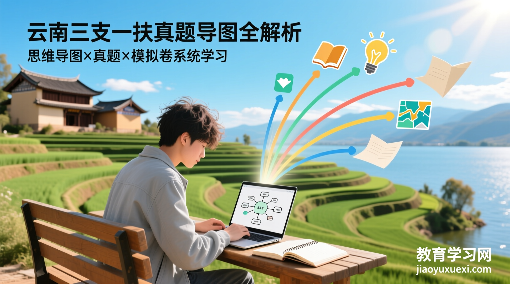 🌾云南省三支一扶真题模拟导图全解析：从备考到上岸，一站式高效学习指南云南省三支一扶真题模拟导图全套解析｜思维导图＋真题卷＋模拟试题一站式备考资料