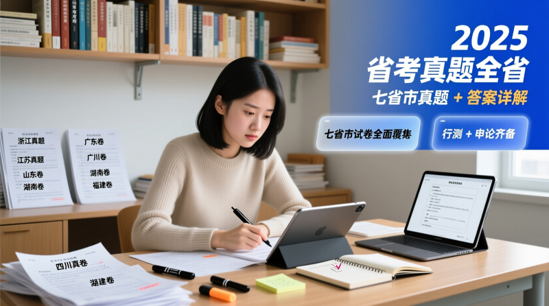 📑 2025 全国七省市省考真题＋答案详解｜一次拥有山东 · 浙江 ·四川 ·上海 ·北京 ·天津 ·江苏真题全套|教育学习网