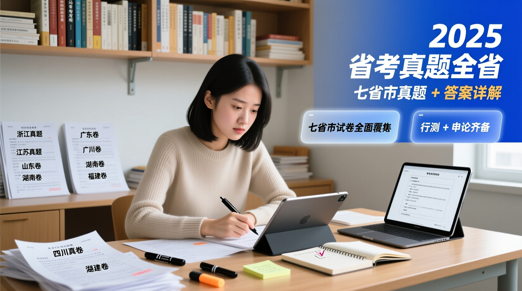 📑 2025 全国七省市省考真题＋答案详解｜一次拥有山东 · 浙江 ·四川 ·上海 ·北京 ·天津 ·江苏真题全套2025 全国省考真题全收录：七省市（山东 · 浙江 · 四川 · 上海 ·北京 ·天津 ·江苏）试卷＋详解