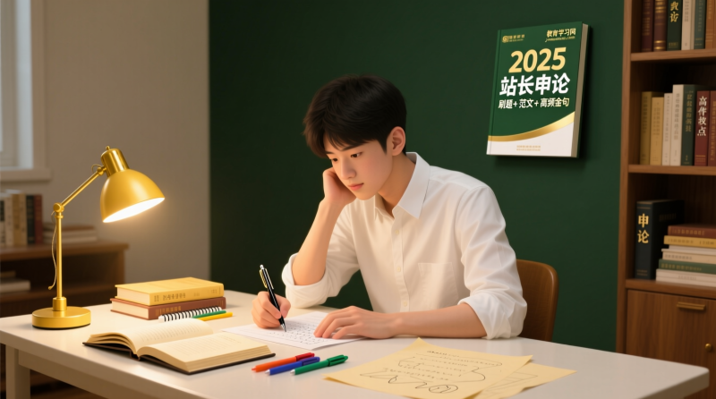 2025 站长申论刷题班＋基础篇＋范文 + 高频词金句一站式备考|教育学习网