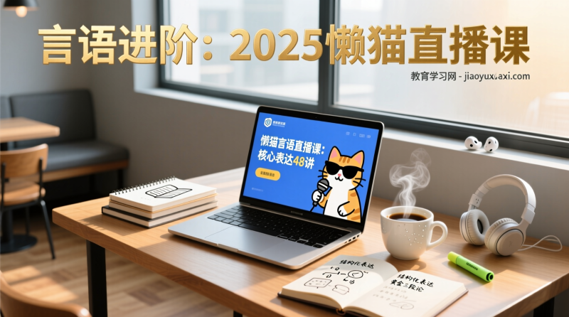 考公大懒猫直播课：言语战场上的懒人逆袭，48节视频解锁高分密码|教育学习网