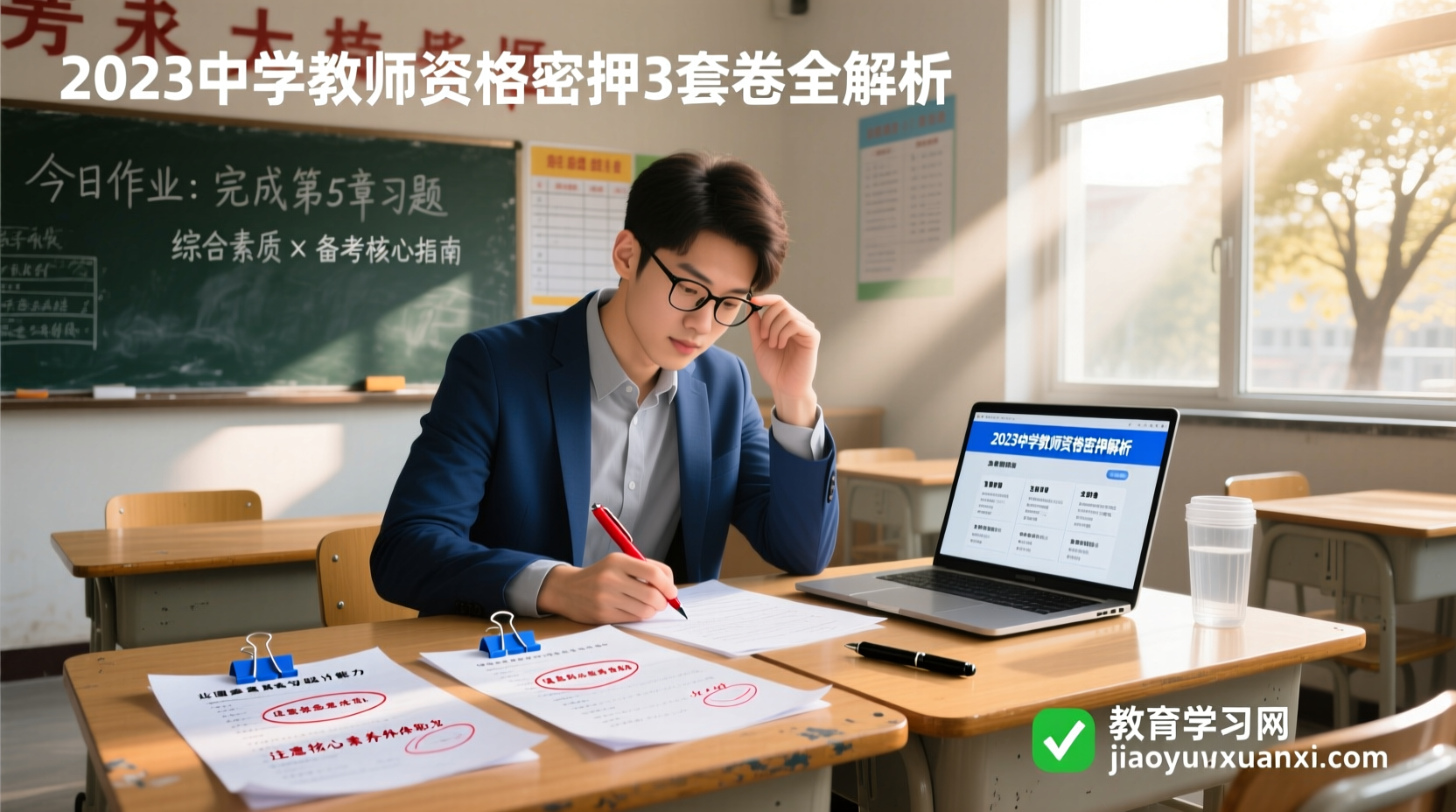 2023年教师资格中学密押3套卷全解析：突破瓶颈，拿下综合素质与科目二高分秘诀！2023年中学教师资格考试密押卷全解析｜综合素质与科目二备考关键指南