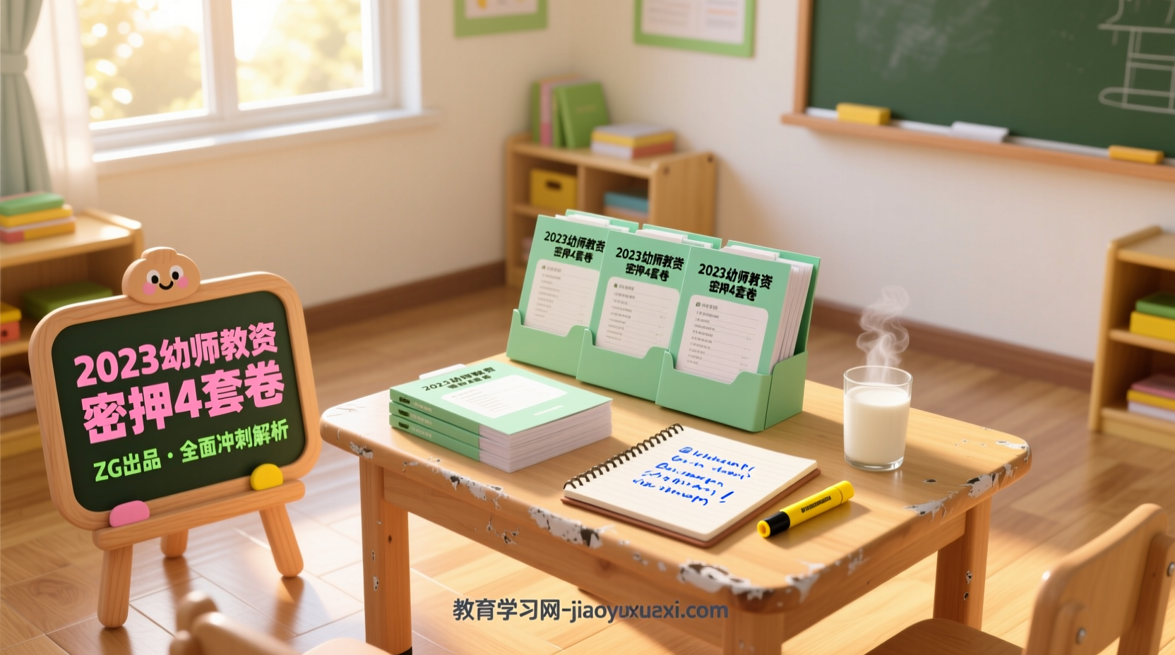 幼师教资全能冲刺包｜密押4套卷＋全程解析，帮你突破瓶颈稳握高分！2023年幼师教师资格考试密押4套卷加答案解析