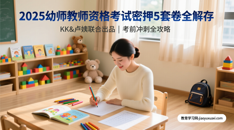🌸幼师教资冲刺宝典｜密押3套卷，全维度突破备考瓶颈！|教育学习网
