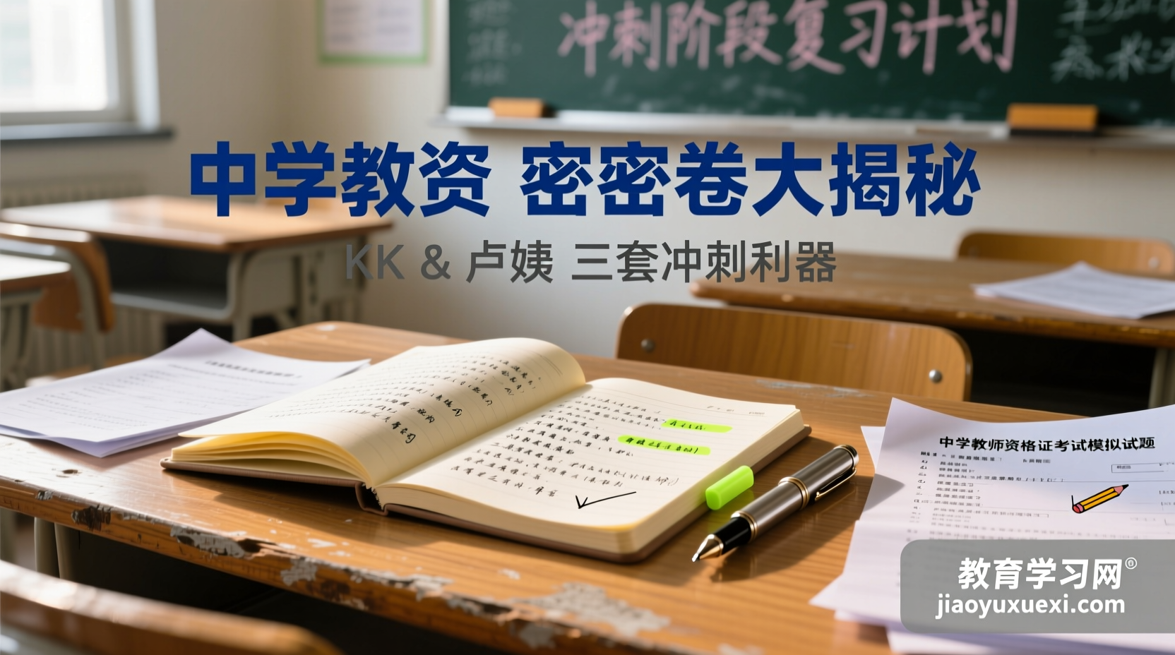 中学教资过关神器来了！KK&卢姨三套密押卷深度剖析，冲刺必备”中学教师资格考试 密押卷 三套 深度解析