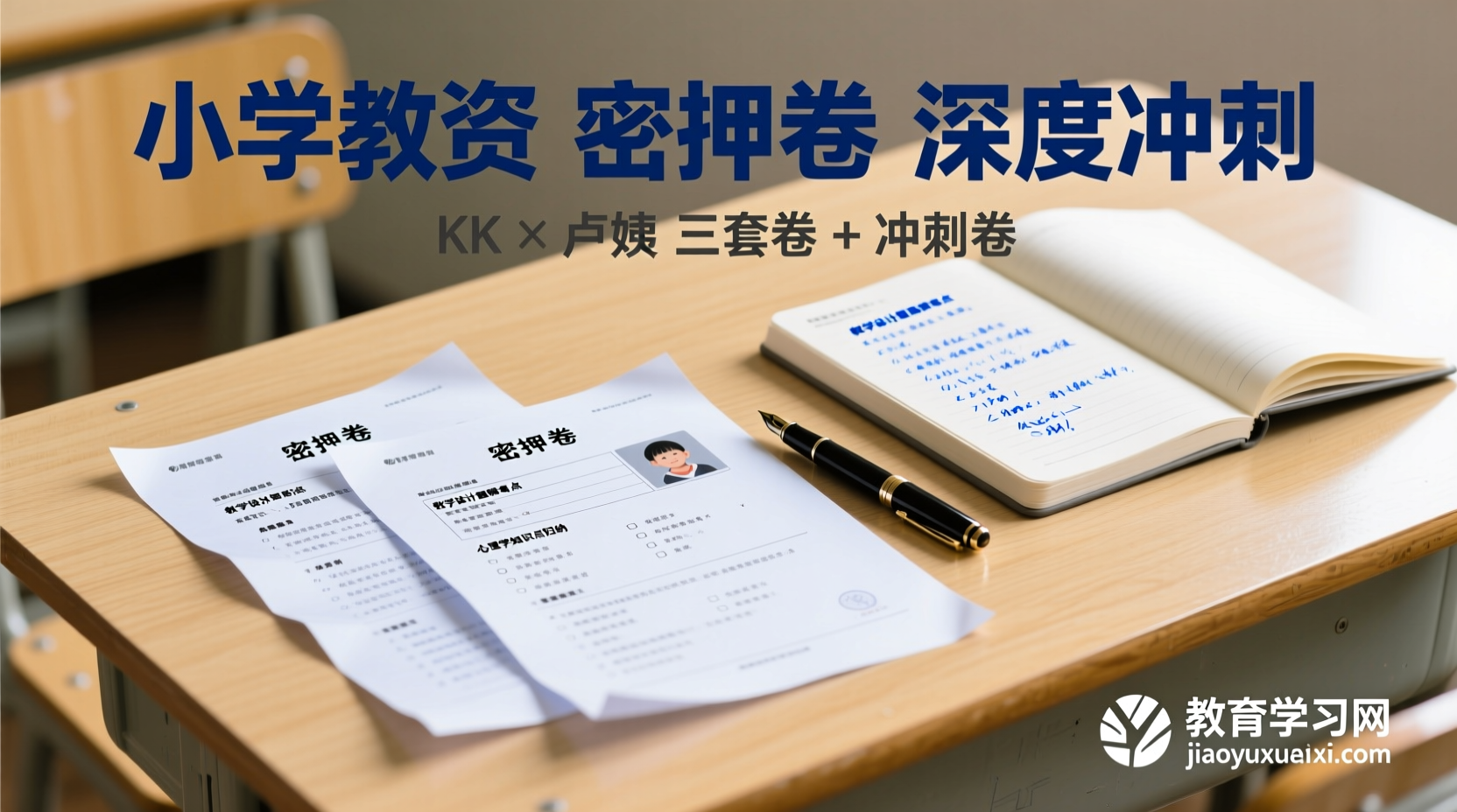 小学教资最后冲刺利器！三套密押卷深度解析＋冲刺方案小学教师资格考试 密押卷 三套 深度解析