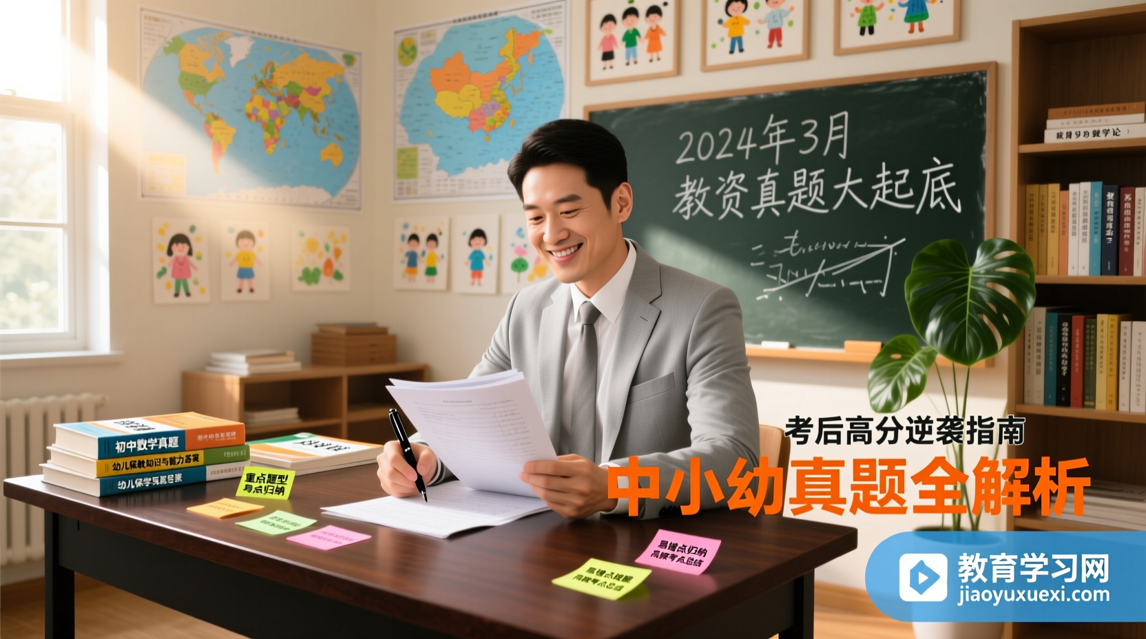 2024年3月教资真题大起底：中小幼考后黑马指南，一题一世界的高分觉醒！2024年3月教师资格考试真题解析：中小学幼儿园笔试答案全攻略