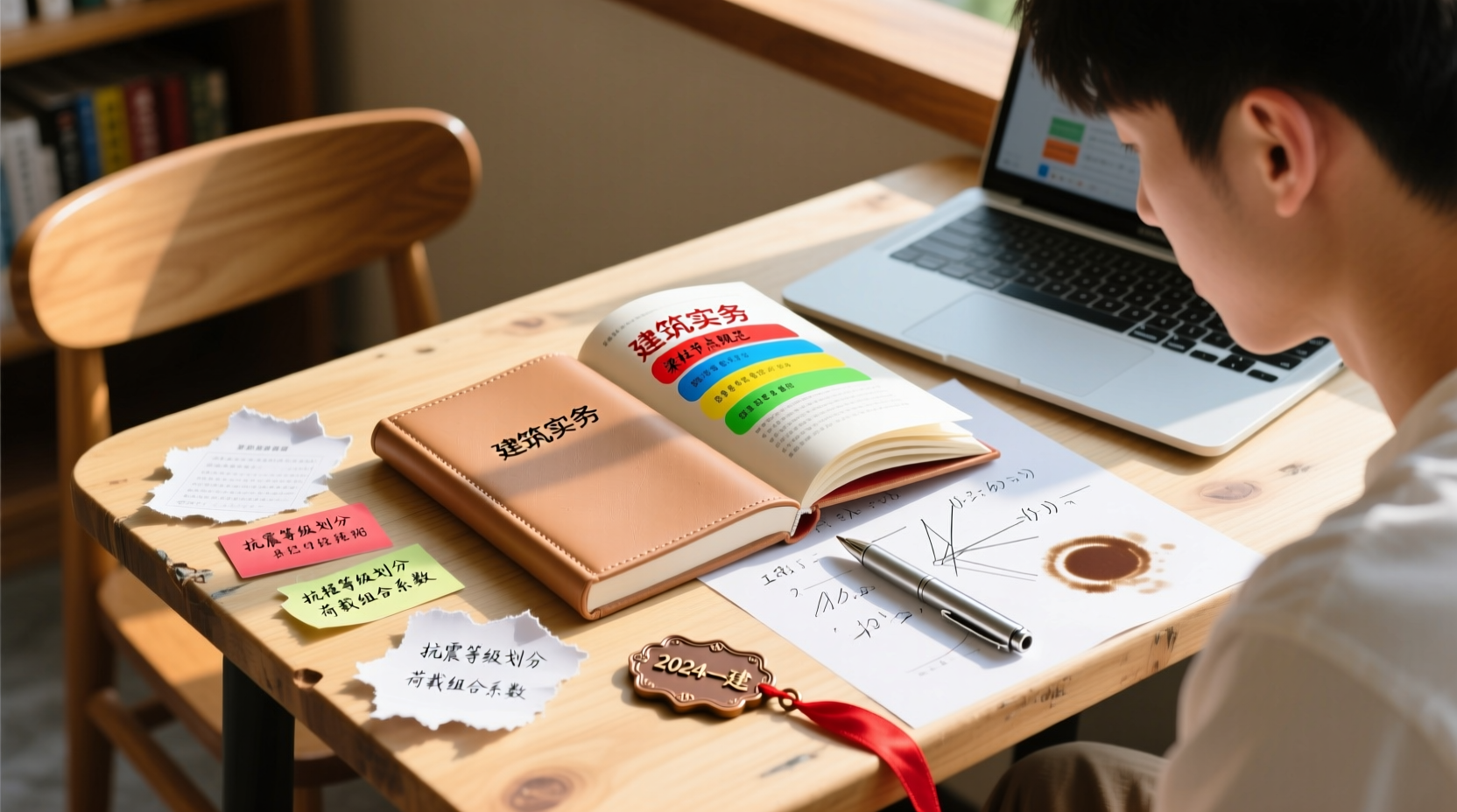 2024一建四色笔记口袋书：掌中秘籍，零基础变身考场杀手！2024一级建造师四色笔记口袋书全科解析：法律法规工程经济建筑市政项目管理速记指南