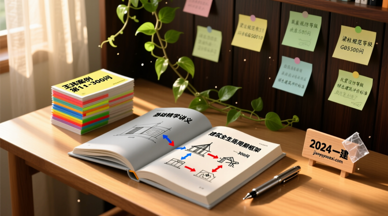 【重点推荐】2024一建建筑王牌双杀300案例+基础讲义，案例迷雾一扫而空|教育学习网
