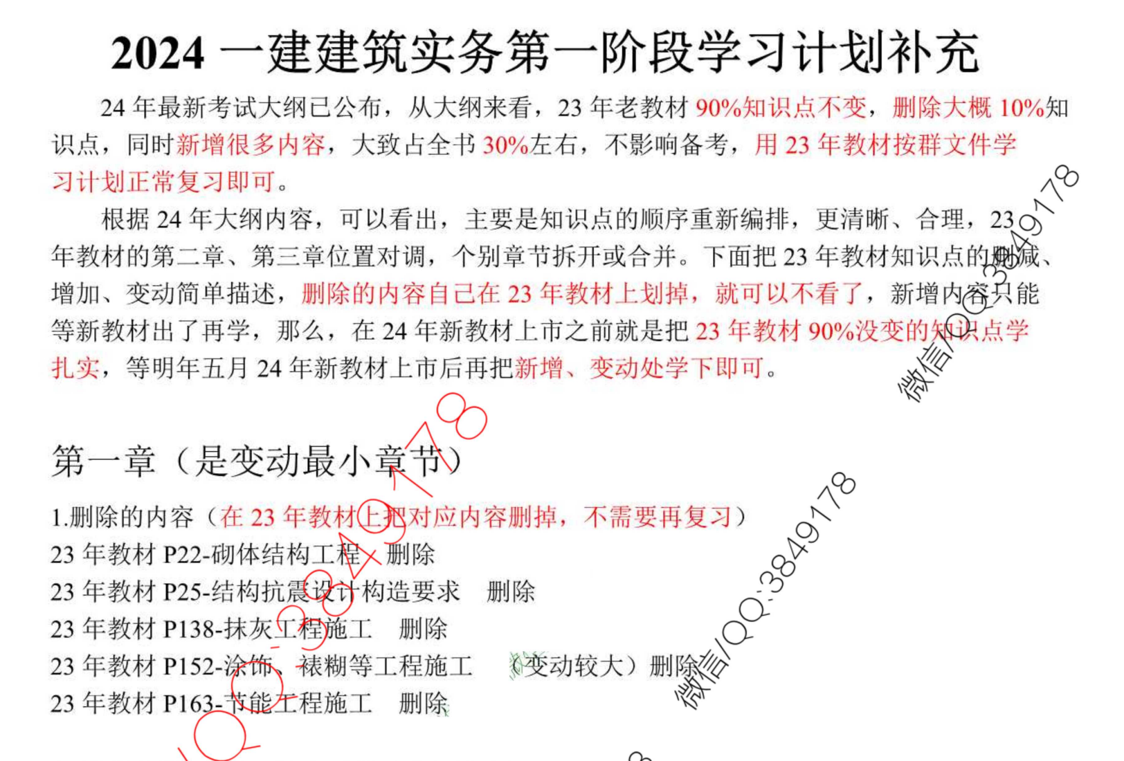 图片[1]|2024一级建造师建筑工程新大纲变动标注详解：新增调整废止全解析