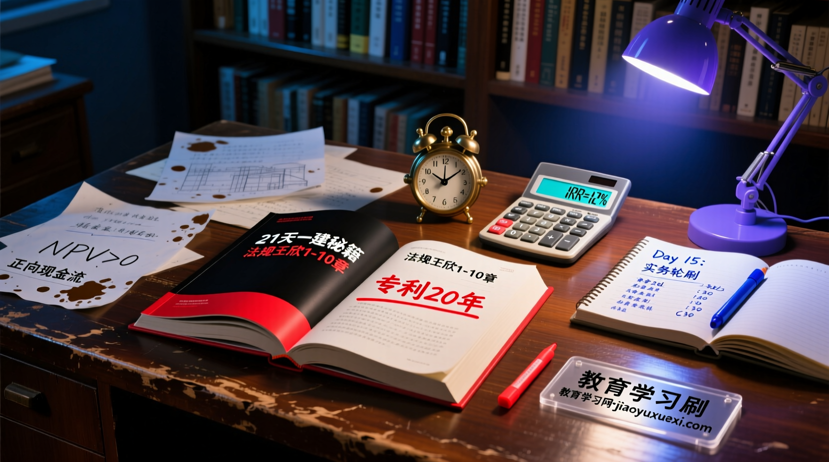 🔑2024一级建造师21天全通关：王欣法规双杀+全实务秘籍，7%上岸率下零基狂飙！2024一级建造师21天通关秘籍：王欣法规精讲+经济建筑机电水利市政公路实务详解