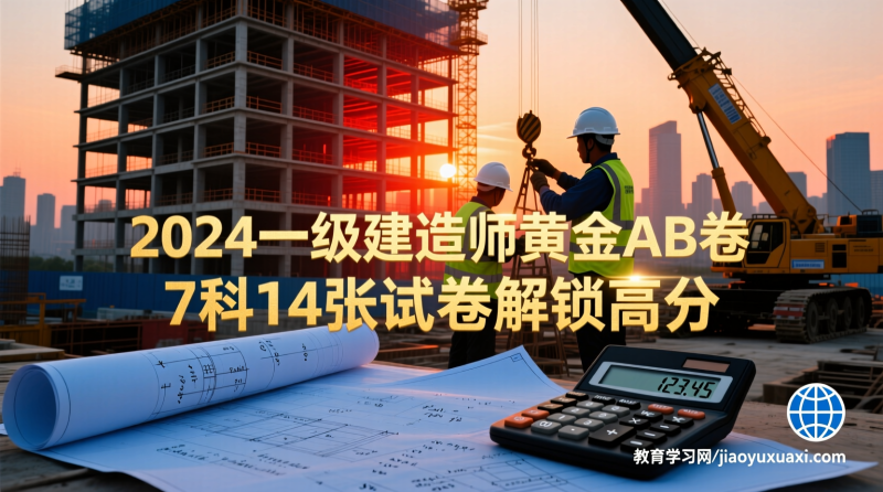 2024一级建造师AB卷重磅来袭，7科14张试卷解锁高分密码|教育学习网