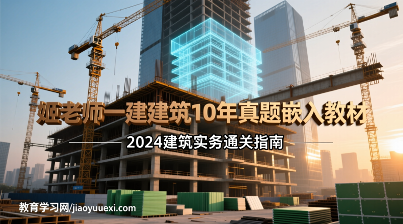 姬老师一建建筑秘籍大公开：10年真题嵌入，建筑高分从此不设限！|教育学习网
