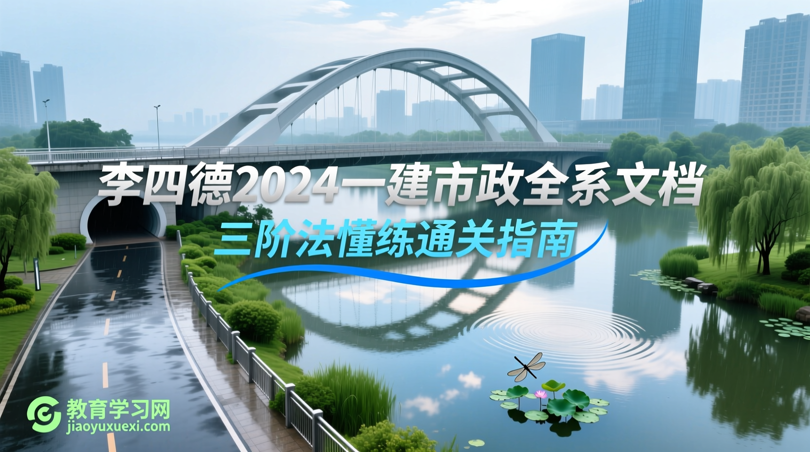李四德一建市政核弹全系：懂练战三阶秘籍，2024市政实务高分零悬念！2024一级建造师市政工程管理与实务全系文档：李四德三阶学习法详解与考点攻略