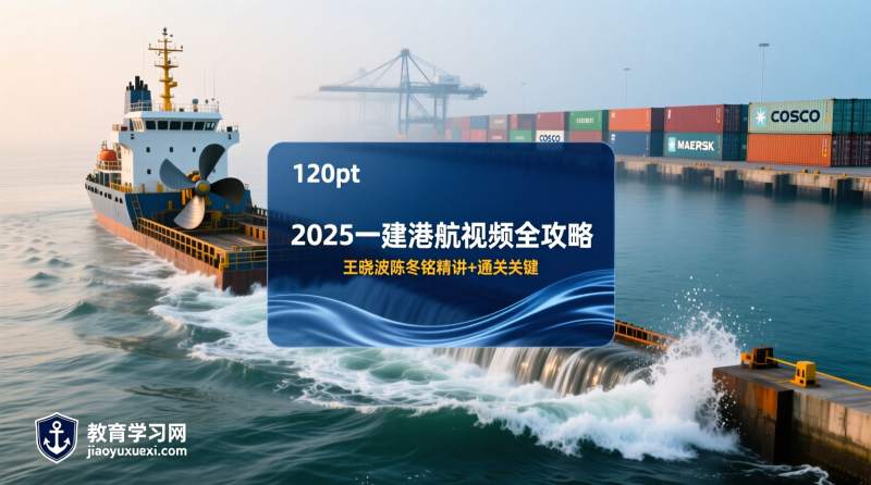 2025一级建造师港航工程管理与实务视频教程及讲义备考指南