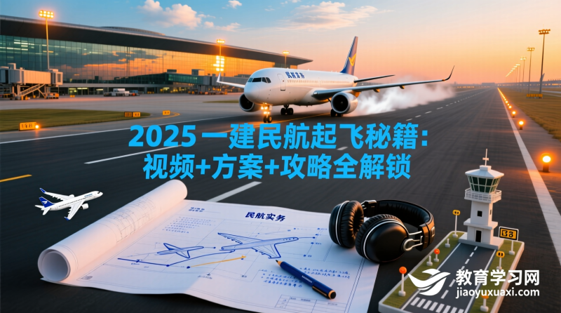 2025一级建造师民航机场工程管理与实务备考资源：视频教程+备考方案+通关攻略|教育学习网