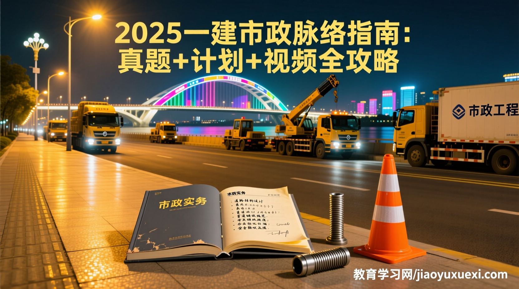 2025一建市政“城市脉络”解码器：实务黑科技，让你从街巷小白变身市政大牛2025一级建造师市政公用工程管理与实务备考资源：真题汇编+视频教程+学习计划