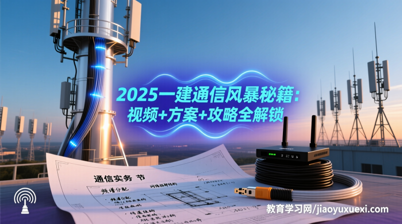 2025一级建造师通信与广电工程管理与实务备考资源：视频教程+备考方案+通关攻略