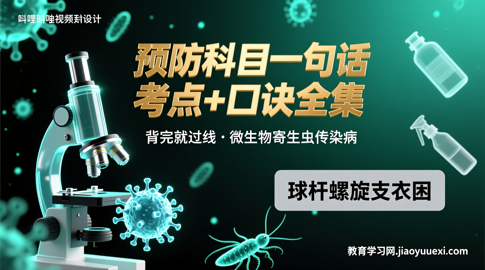 兽医执业资格考试预防科目《一句话考点+口诀》全集：背会就过线兽医执业资格考试预防科目口诀与一句话考点总结