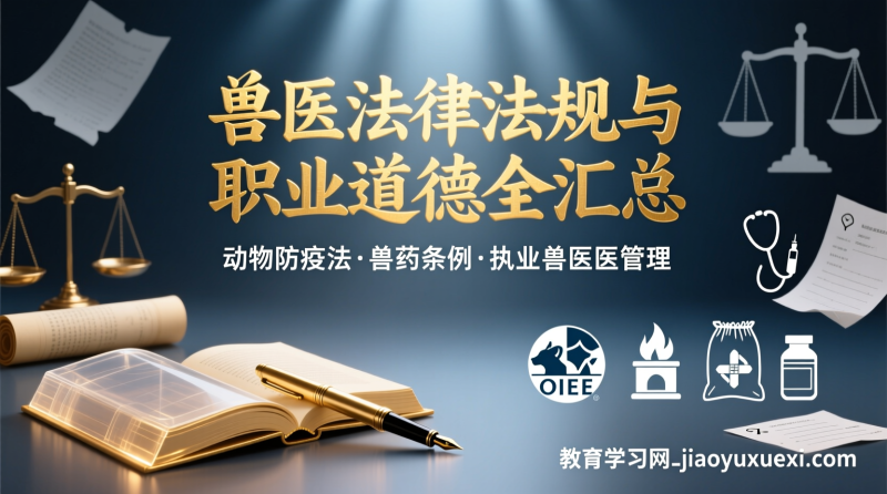 兽医执业资格考试法律法规与职业道德考点汇总