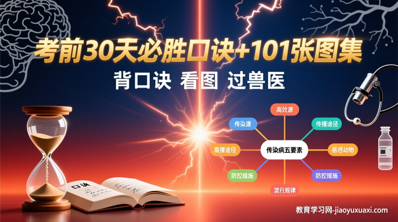 兽医执业资格考试考前口诀与101张图集汇总