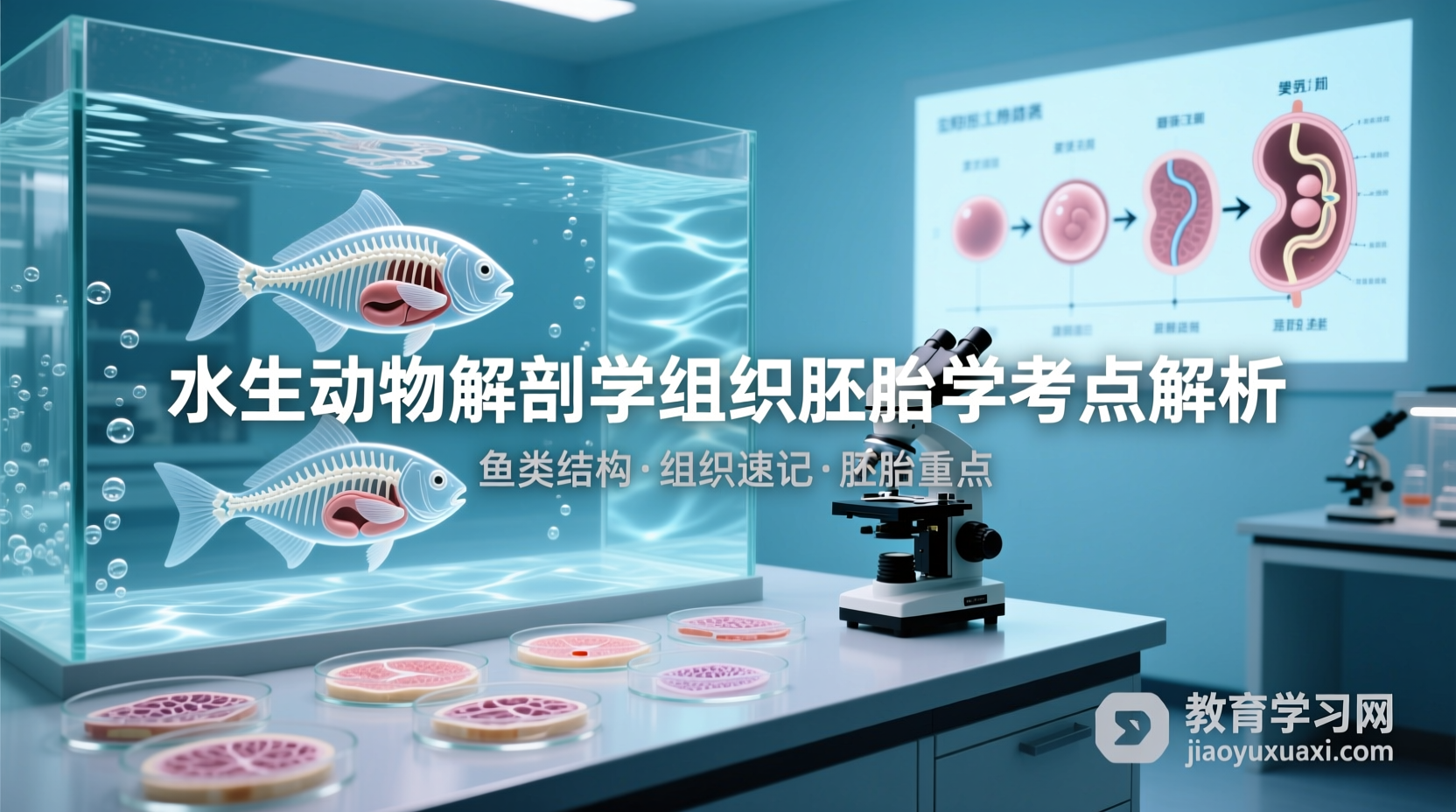 🐟 潜入水下解码：水生动物组胚学考点全攻略水生动物解剖学组织胚胎学考试考点解析