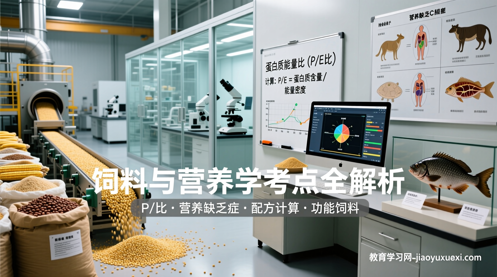 🍤 让鱼吃得好长得快：饲料与营养学考点全解析饲料与营养学考试重点与配方设计解析