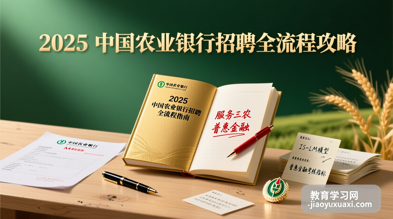 中国农业银行上岸全攻略：从网申到无领导，一份资料吃透全部流程2025中国农业银行招聘笔试面试全流程指南