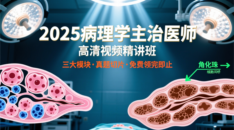 2025病理学主治医师备考：三大模块精讲高清视频课程|教育学习网