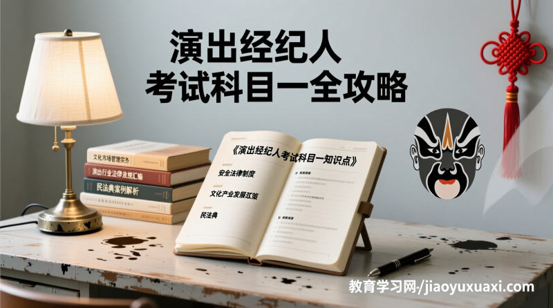 演出经纪人资格考试科目一：法律与文化政策的全景指南|教育学习网