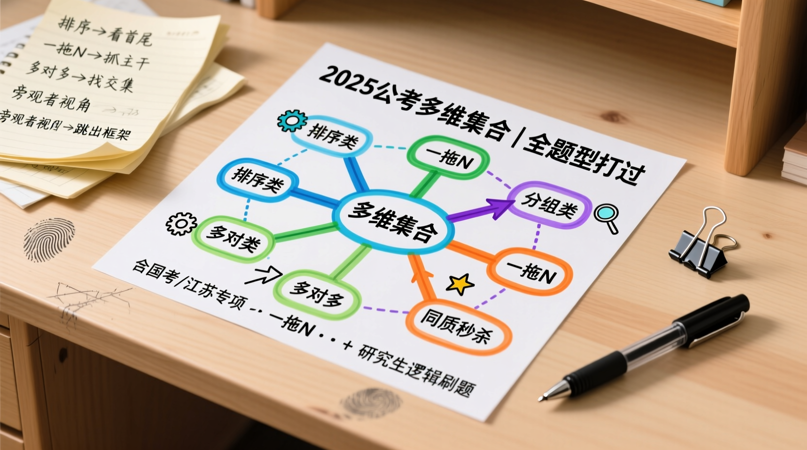 一张图看懂所有题型？2025“多维集合”带你打通公考逻辑任督二脉2025公务员考试多维集合视频教程及讲义