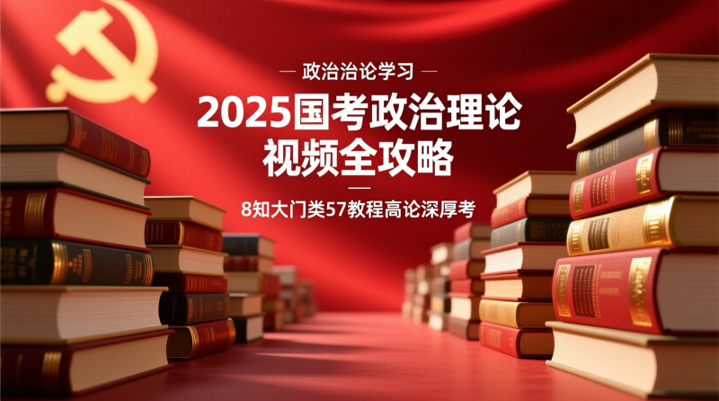 2025国考政治理论高效通关指南：57视频教程助你化繁为简|教育学习网