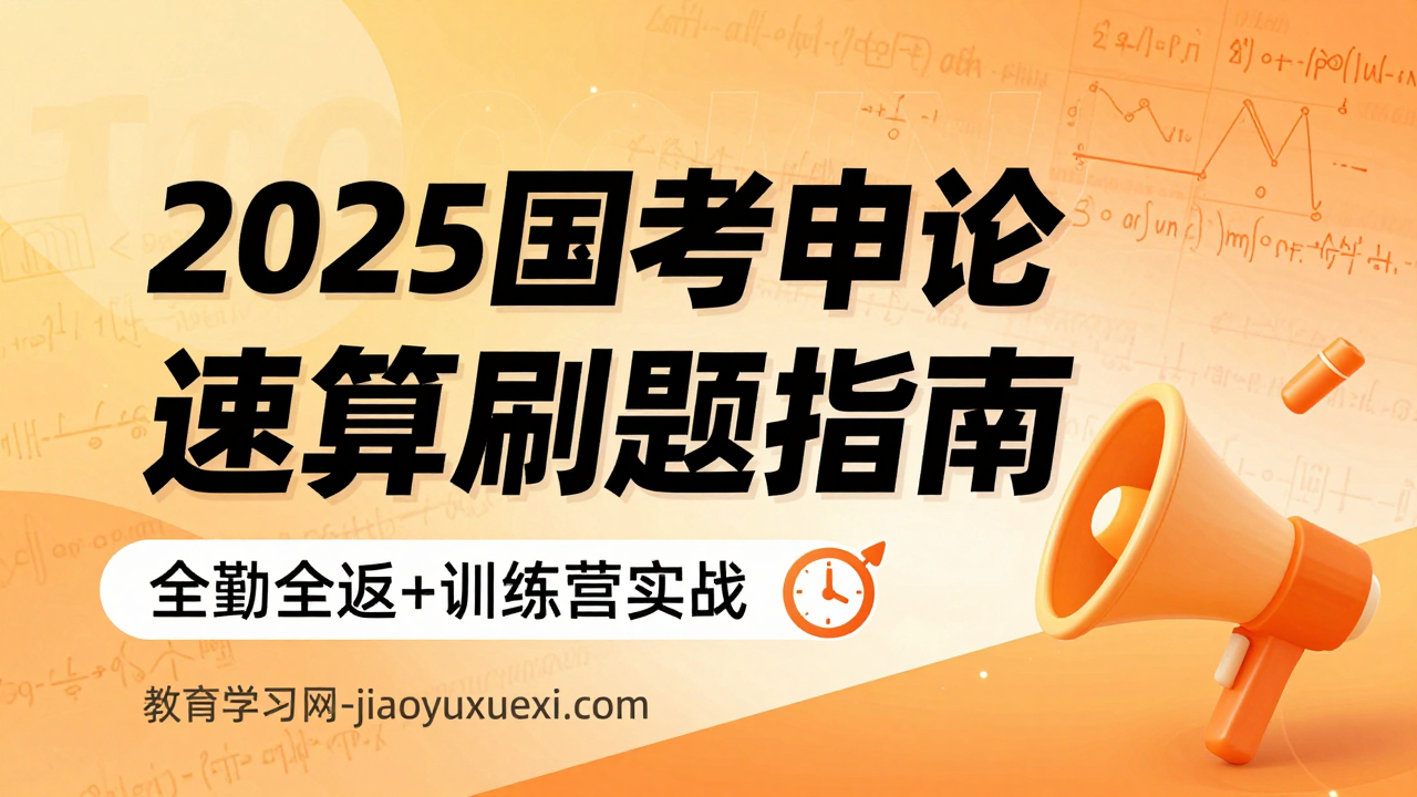 ⚡2025国考申论速算双翼：刷题营的实战加速器2025国考申论与行测速算备考资源指南