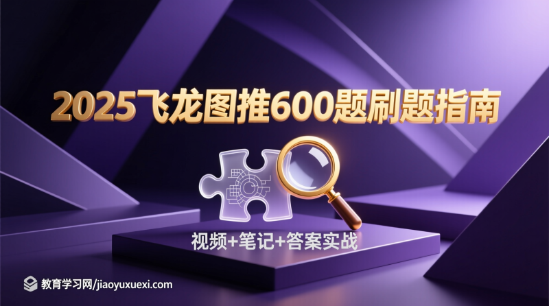 🔍2025飞龙图推600题：刷题笔记的视觉征服之旅|教育学习网