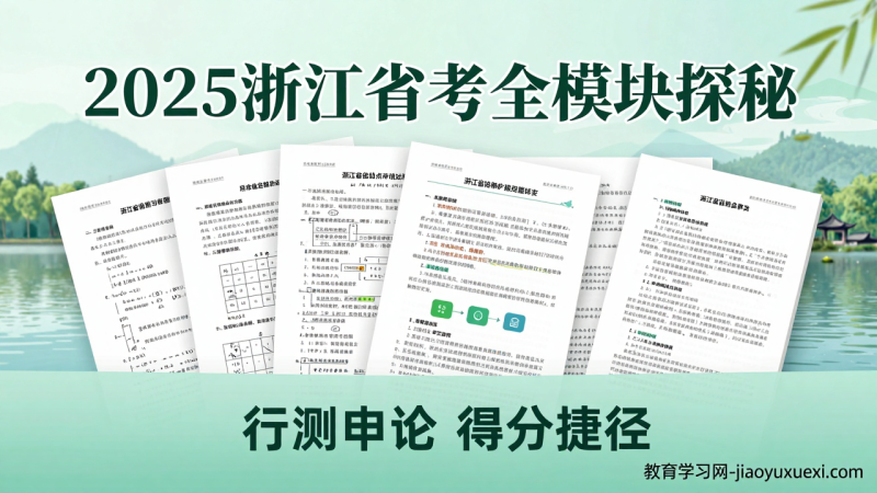 2025浙江省考全模块探秘：系统班中潜藏的得分捷径|教育学习网