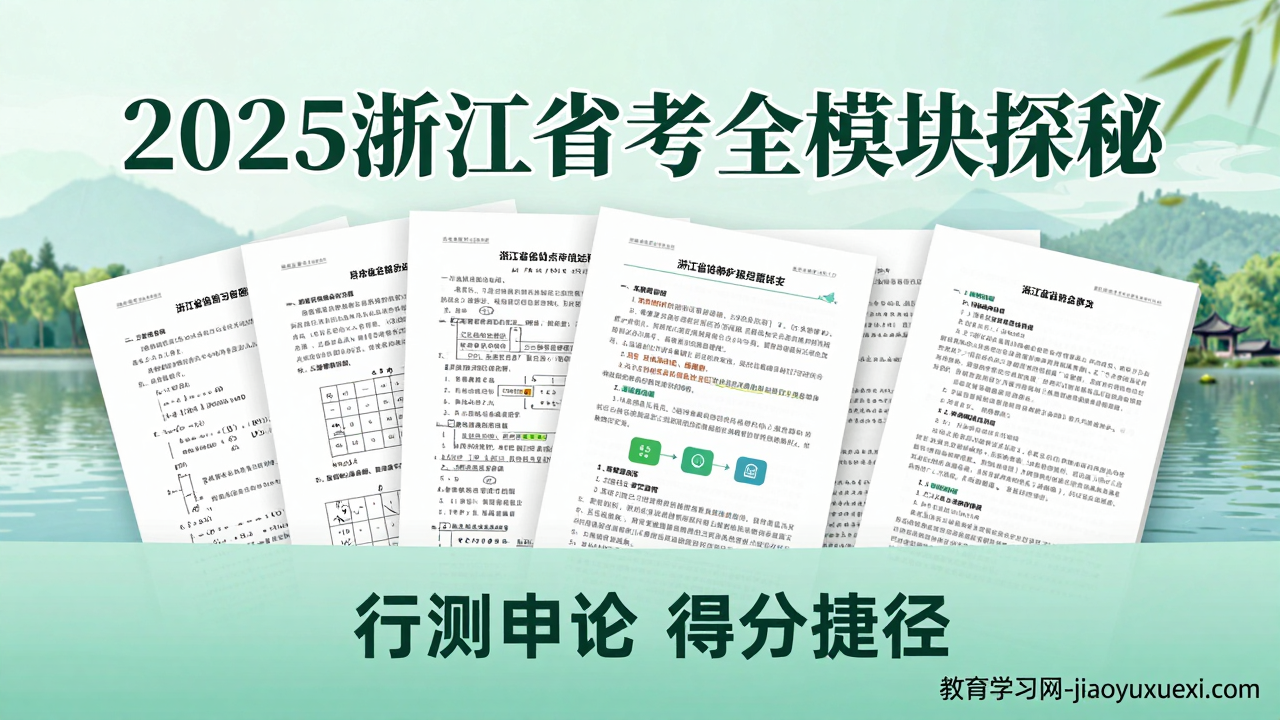2025浙江省考全模块探秘：系统班中潜藏的得分捷径2025浙江省公务员考试备考攻略