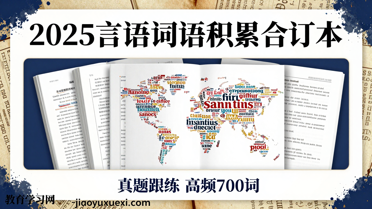 2025言语理解词语积累合订本：真题中潜藏的语感密钥2025公务员言语理解备考资料