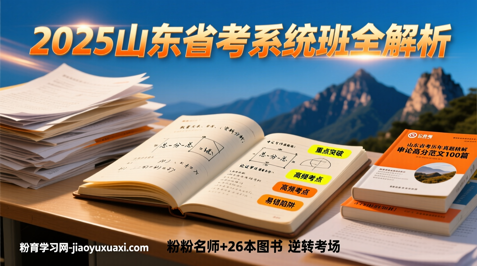 2025山东省考系统班全解析：粉笔名师+26本图书助你逆转考场2025山东省公务员考试备考攻略