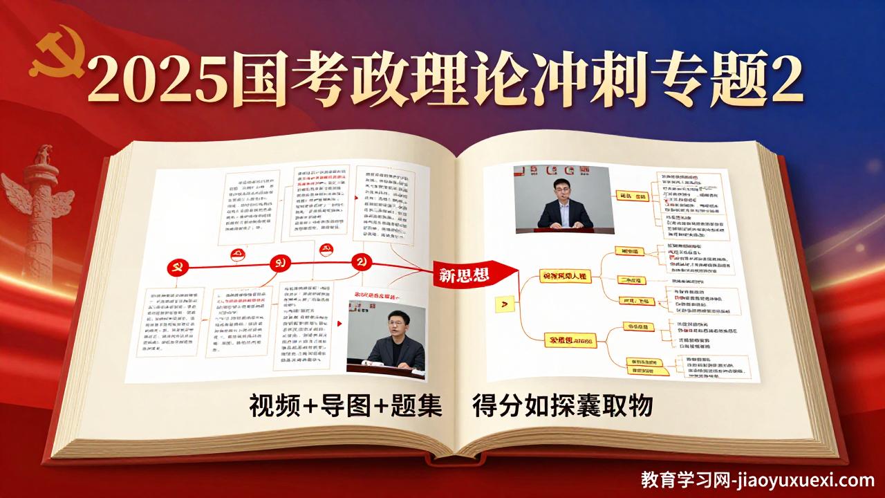 2025国考政治理论冲刺专题2：视频导图双管齐下，新模块得分如探囊取物2025国考政治理论冲刺专题教程
